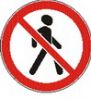 Запрещающие знаки.Движение пешеходов запрещено